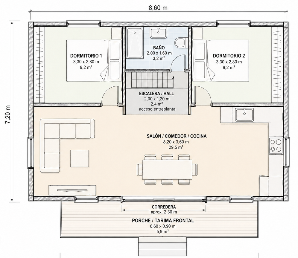 SAGA TIMBER HOME 73 m²