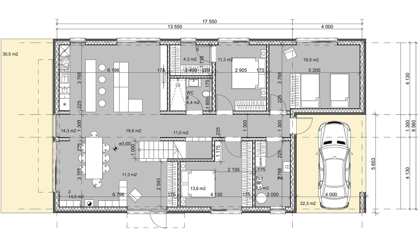 ARLET HOUSE (SIP Pack 188m² + 31m² Terrace)