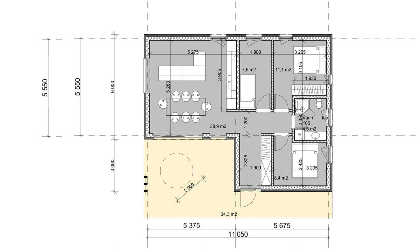 ELISA HOUSE (SIP Pack 71m² + 34m² Terrace)