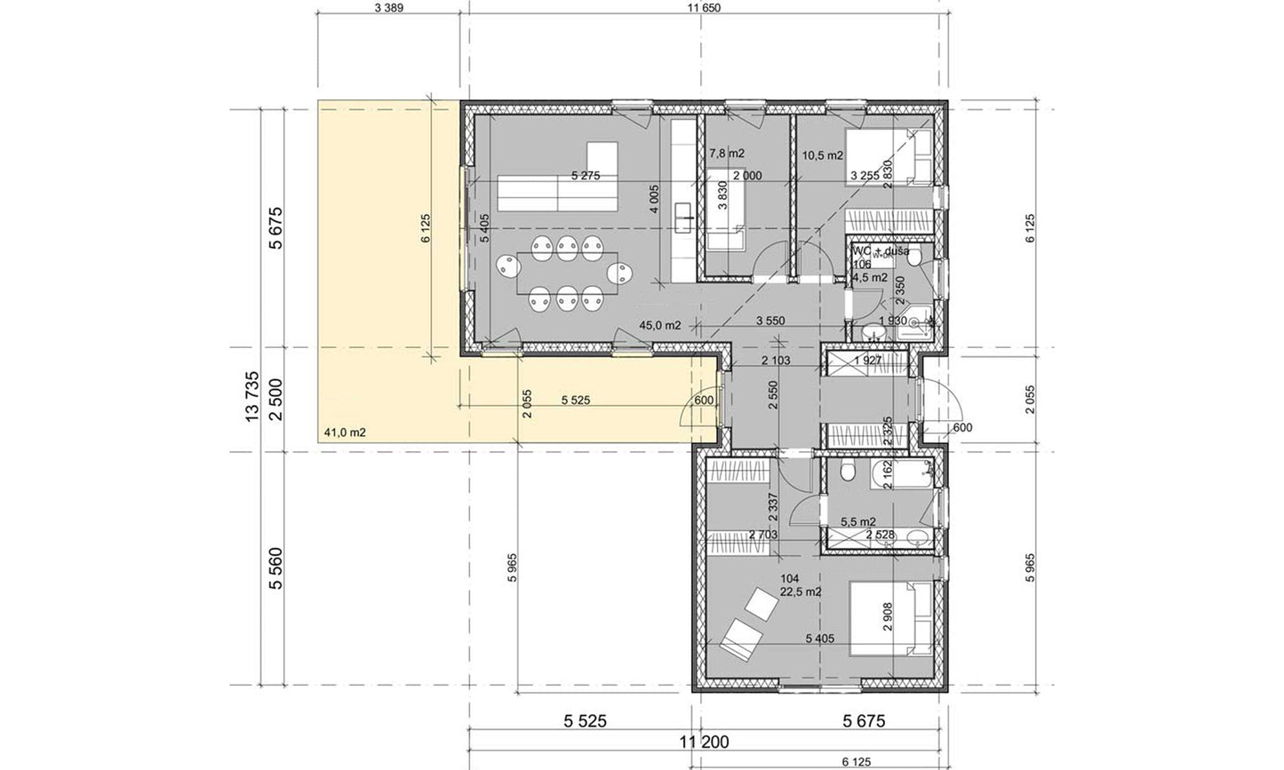 LAIA HOUSE (SIP Pack 96m² + 41m² Terrace)